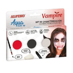 Maquilhagem Aquarela Vampiro Alpino Halloween