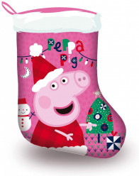 Meia Natal Porquinha Peppa
