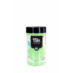 Mini Bolas de Açúcar 2mm Verde Pastel 90gr. Azucren