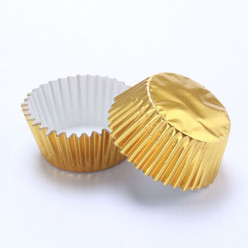 Mini Formas Cupcakes Dourado 60und