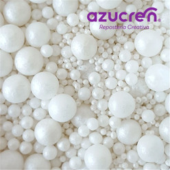 Mistura Pérolas Azucren Branco 90gr