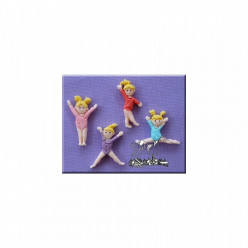 Molde Silicone Ginastas