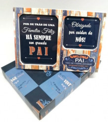 Moldura 2 Fotos MDF Dia do Pai