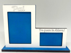 Moldura Dupla Madeira Pai De Quem Te Adora