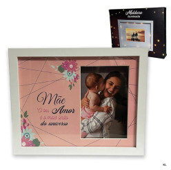 Moldura Rosa com Luz - Dia da Mãe