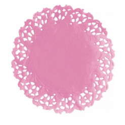 Naperons Papel Rosa Bebe 11cm - 50 und