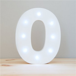 Número 0 Luminoso c/ Leds