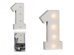 Número 1 Luminoso com Leds