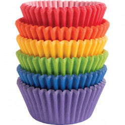 Pack 150 Forminhas  de papel com cores sortidas