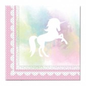 Pack 20 Guardanapos Unicórnio - Belive in Unicorns