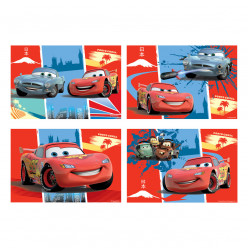 Pack 4 Puzzles Brinde Cars