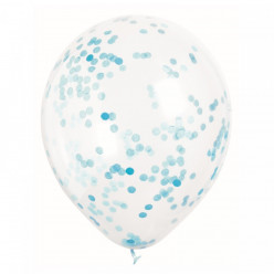 Pack 6 balões 12" Azuis