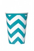 Pack 6 copos descartáveis Verde-azulado