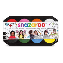 Paleta Pinturas Faciais Snazaroo 8x18ml - 350 Faces