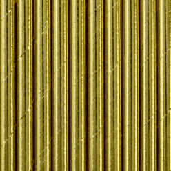 Palhinhas Papel Douradas Metálicas 10 uni