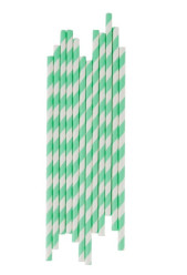 Palhinhas Papel Menta 25cm - 10 Und