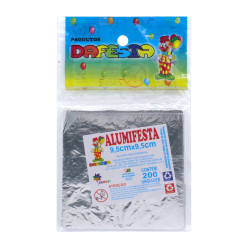 Papel Alumínio Prata 9.5x9.5cm