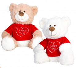 Peluche Urso T-shirt I Love You 39cm