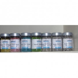 Pérolas de Açúcar Prateadas 2mm 80gr