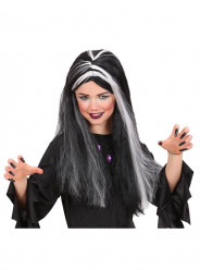 Peruca de  bruxa para menina