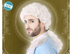 Peruca de Época Branca Homem