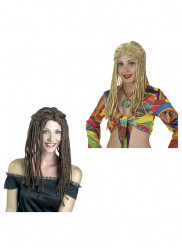 Peruca Rastas Mulher Adulto Sortida