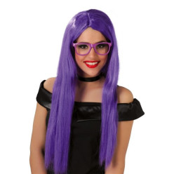 Peruca Roxa Cabelo Longo e Liso