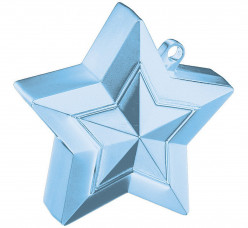Peso Balões Estrela Azul Claro