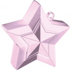 Peso Balões Estrela Rosa Pastel