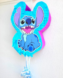 Pinhata Stitch Disney Azul