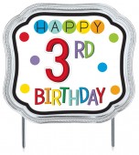 Placa Arco Íris Personalizado - Happy Birthday
