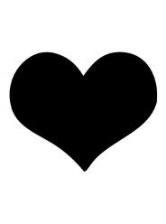 Placa Ardósia Coração