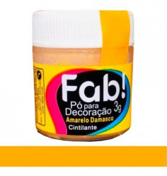 Pó para Decoração FAB Amarelo Damasco 3g