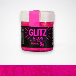 Pó para Decoração Glitz Neon Rosa Fab 5g