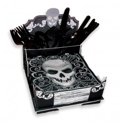 Porta Guardanapos Caveira Halloween