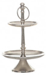 Prato Redondo 2 Níveis em Alumínio