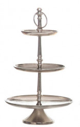 Prato Redondo 3 Níveis em Alumínio