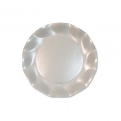 Pratos Branco Pérola 21cm 10uni