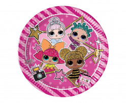Pratos LOL Surprise 20cm 8 uni