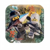 Pratos Ninjago Lego 18cm - 8 Und