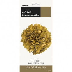Puff Bola Decorativa 16 polegadas Dourado
