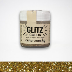 Purpurina Glitz Color Champanhe Fab 5g