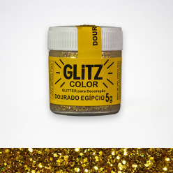 Purpurina Glitz Color Dourado Egípcio Fab 5g