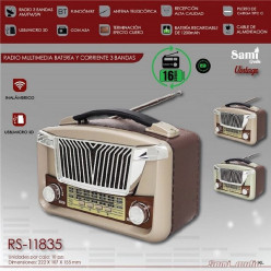 Rádio Vintage Am/Fm Multimédia