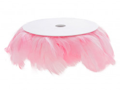 Rolo de Penas Rosa Bebé 10m
