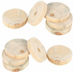 Saco 250gr de Mini Bases de Madeira Natural