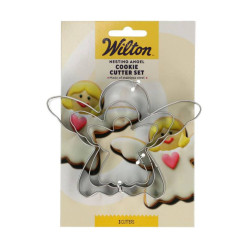 Set 3 Cortadores Bolacha Anjos Wilton
