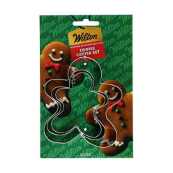 Set 3 Cortadores Bolacha Gingerbread Wilton