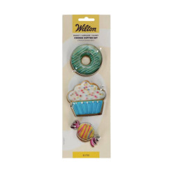 Set 3 Cortadores Donut - Cupcake - Candy Wilton