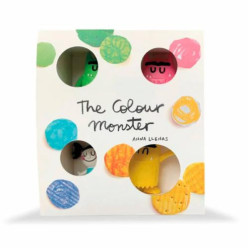 Set 4 Figuras - Monstro Das Cores Luna - Comansi